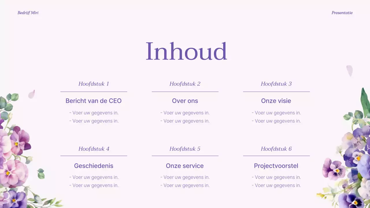 Een luxe merkintroductie in paars