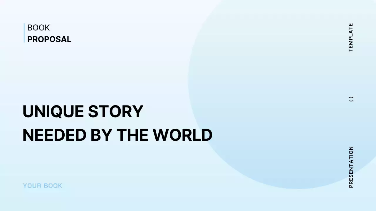 Blue Modern Book Presentation