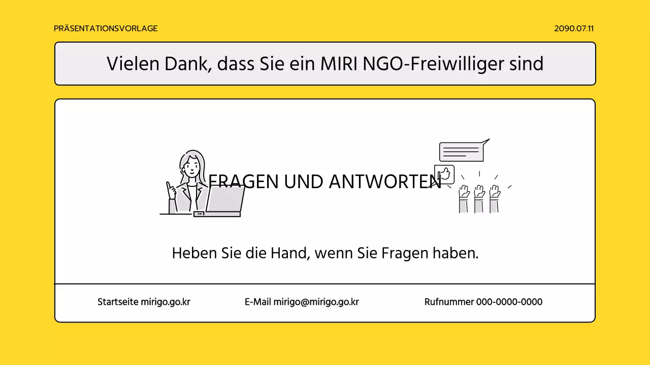 Einfaches gelbes und graues Korps Schulungsmaterial