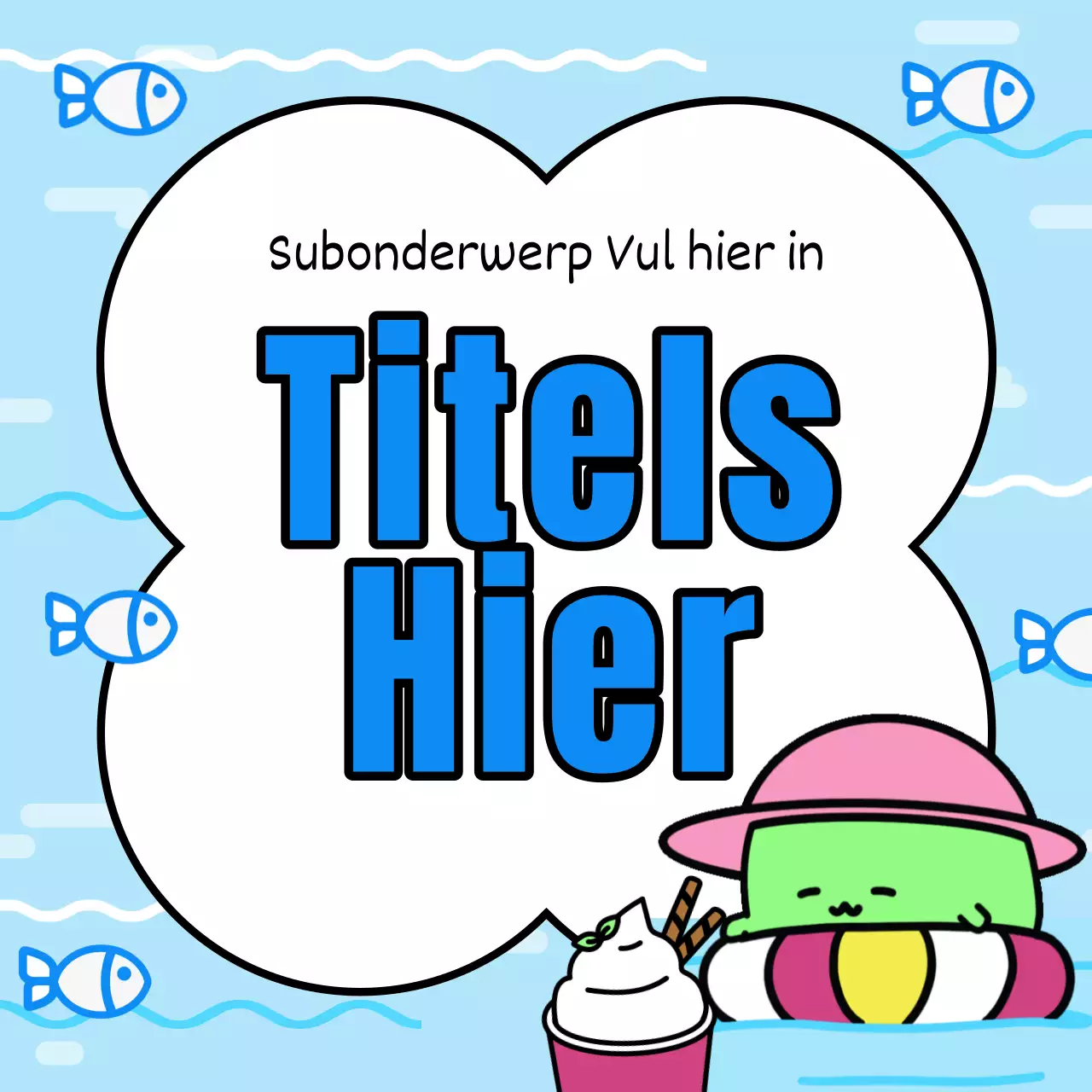 Een leuke verzameling zomertitels in groen en geel