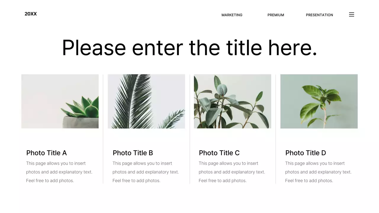 화이트 모던 브랜드 프리젠테이션