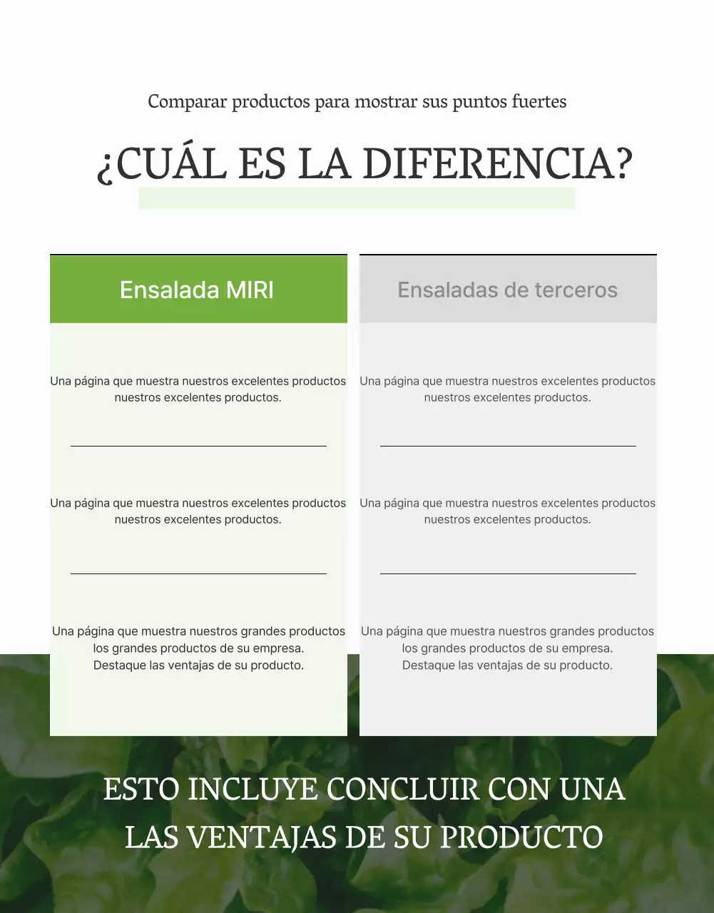 Promover un simple control de ensalada con judías blancas y verdes