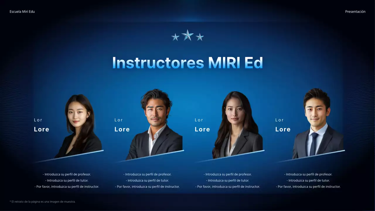 Promocione una conferencia especial con un sencillo fondo degradado en azul marino