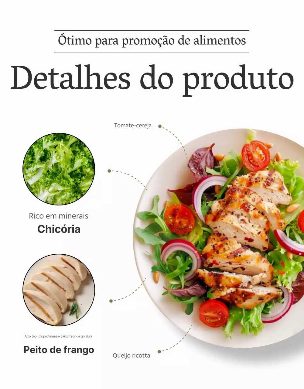 Promover um pormenor de salada simples de feijão verde branco e claro
