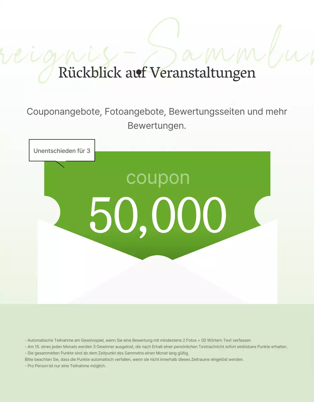 Förderung einer einfachen Salat-Review-Veranstaltung in Weiß und Lotusbohnen