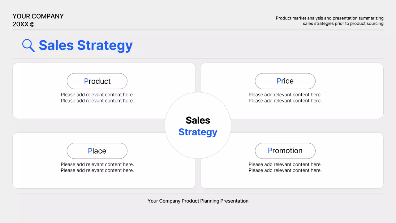 Blue Modern Product Plan Document Presentation