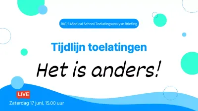 Een eenvoudige, lichtblauwe en witte toelatingsanalyse voor medische scholen promoten