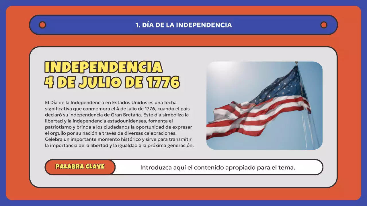 Recursos rojos y azules para el Día de la Independencia de Estados Unidos