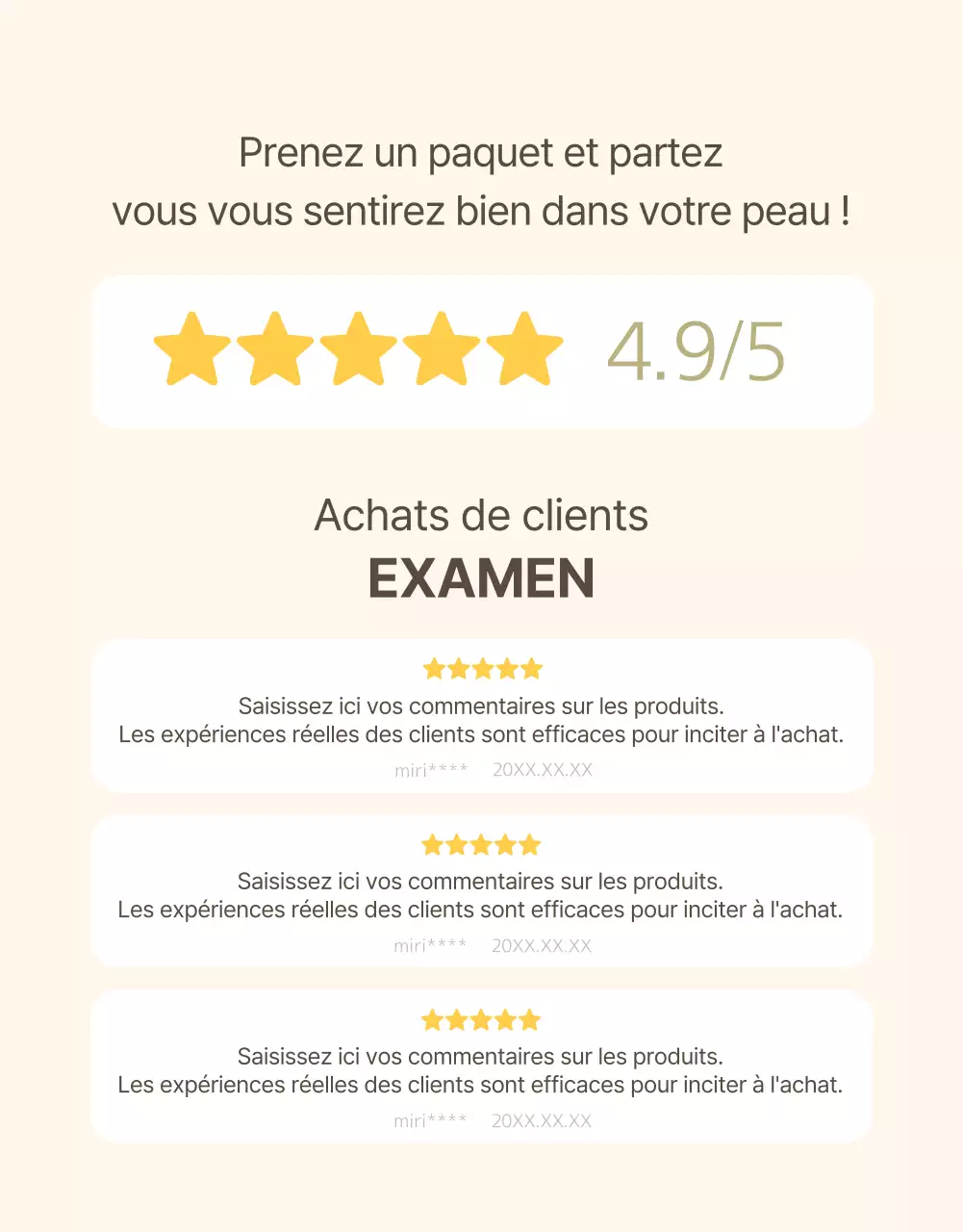 Promotion du lait de soja dans un style moderne en beige et kaki