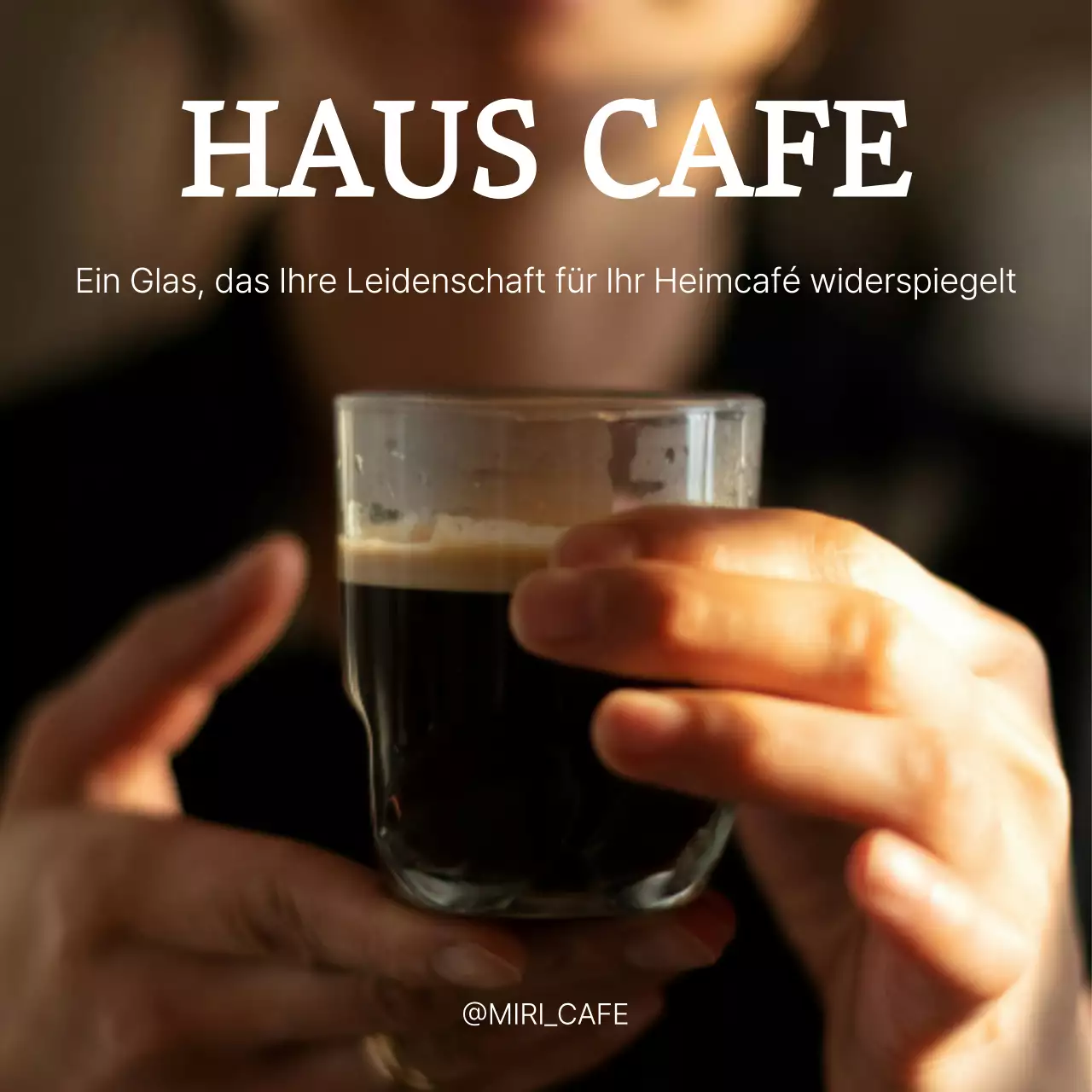 Modernes Sommerhaus Cafe Kaffee in braun und weiß Post