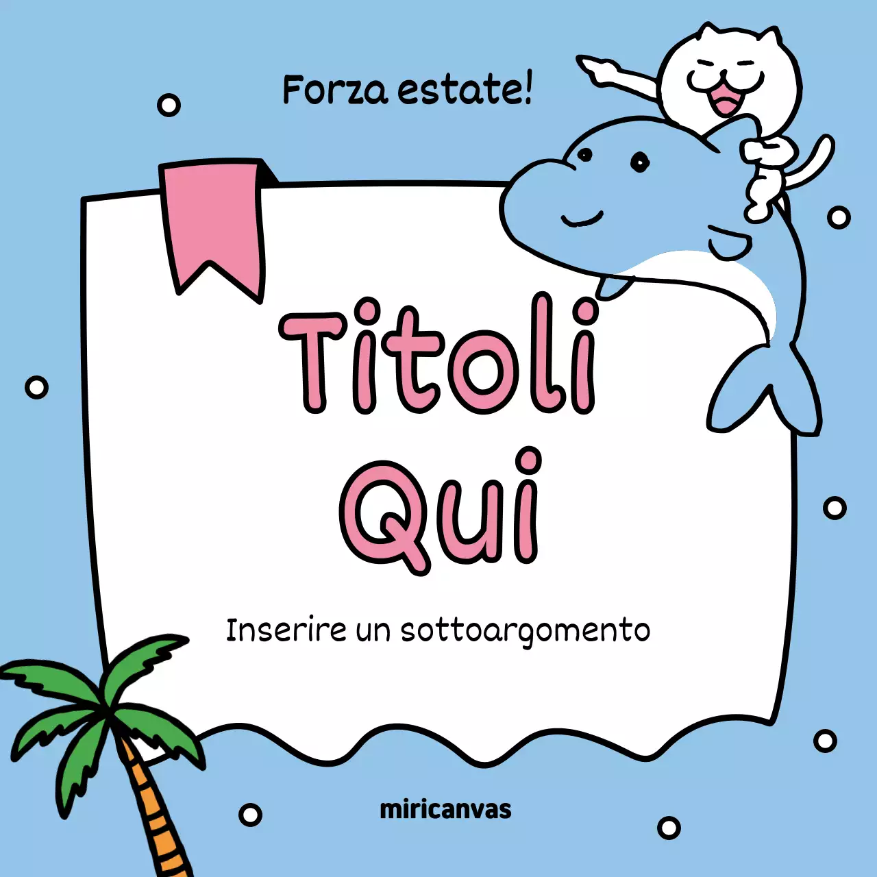 Promuovere gli eventi estivi con il giallo e l'azzurro