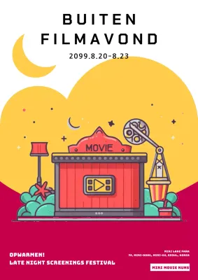 Promoot moderne late-night screenings in rood