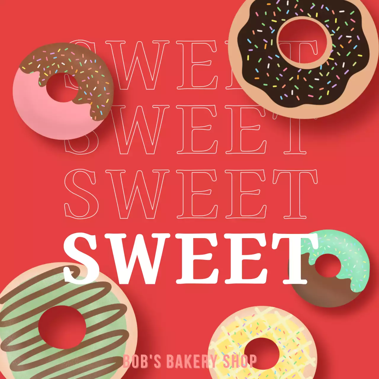 디저트 도넛 베이커리 프로모션