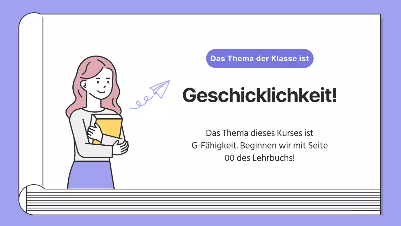 Einfache Lesetrainings in Lila und Schwarz