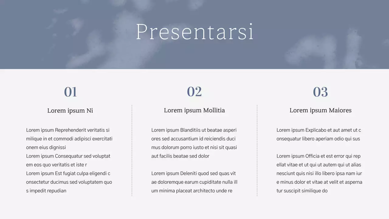 Portafoglio professionale per marketer semplice blu navy