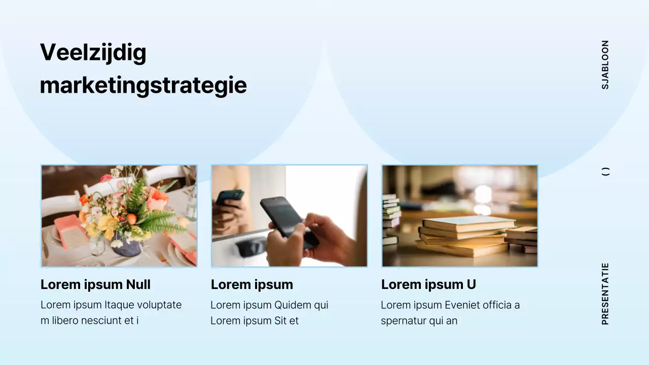 Minimalistisch boekvoorstel in lichtblauw en mint