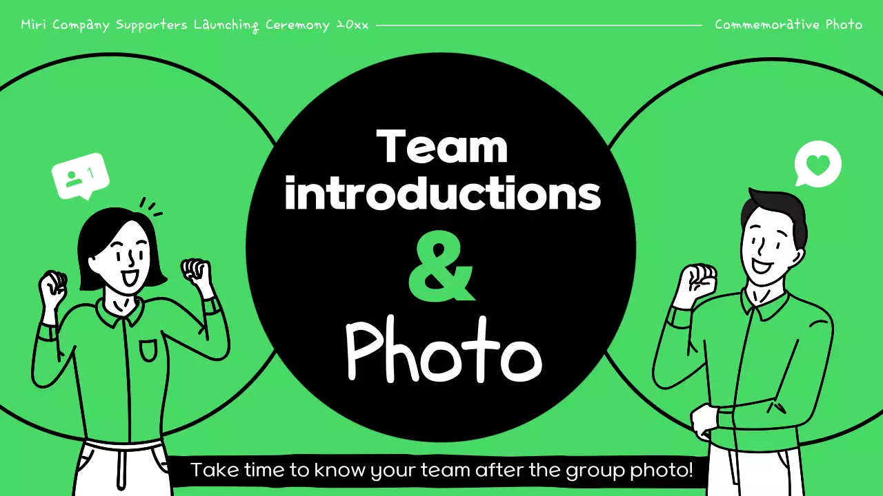 Green Minimal Business Announcement Presentation