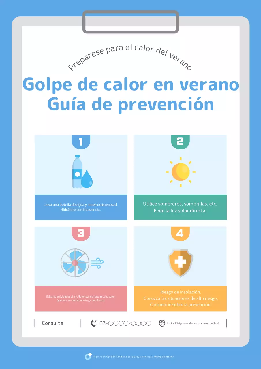 Marcapáginas de calor azul sencillo y azul cielo.