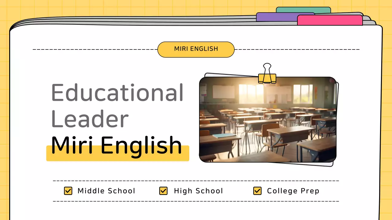 Yellow Modern Academic Template Presentation