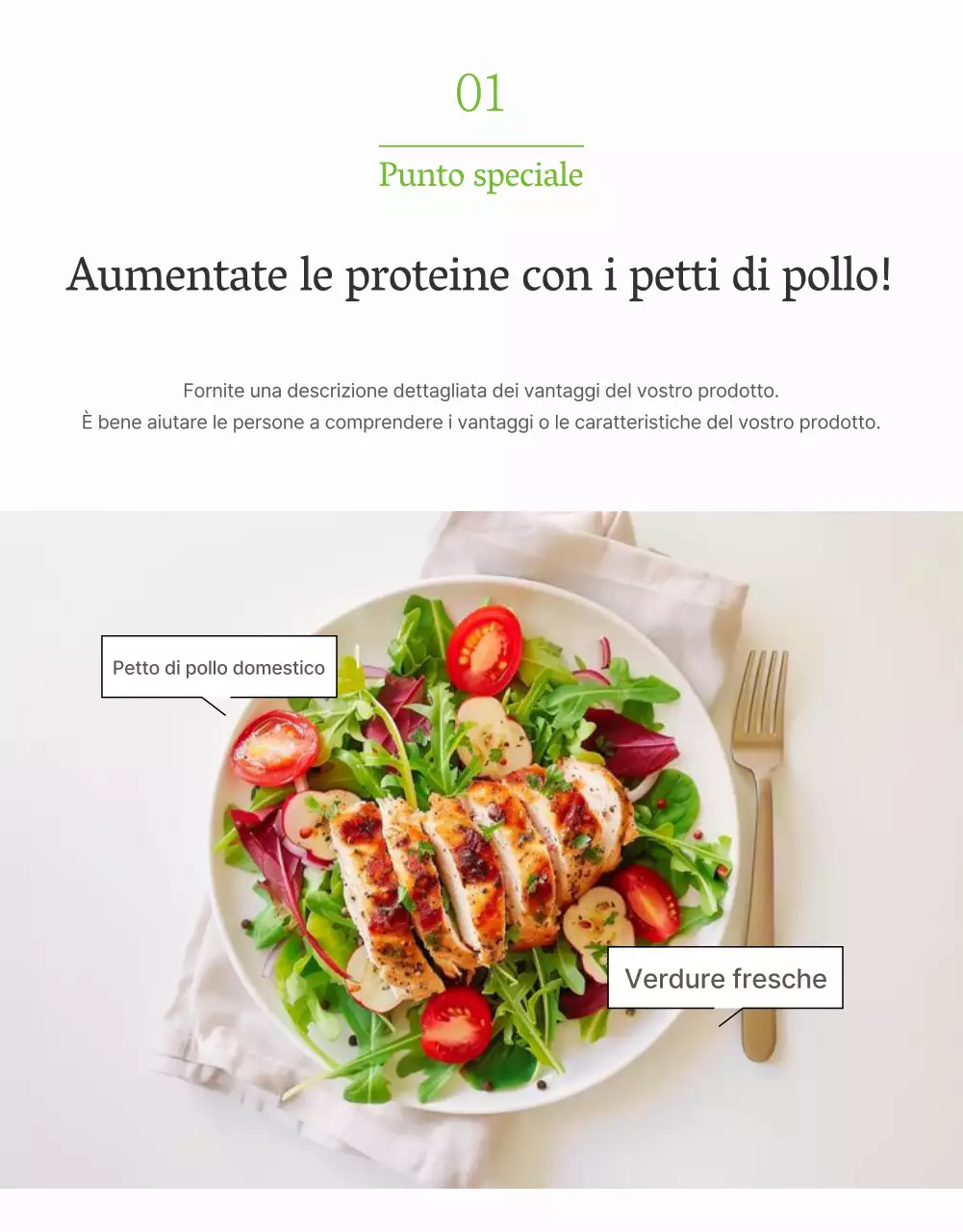 Promuovere un semplice controllo dell'insalata con fagioli bianchi e verdi