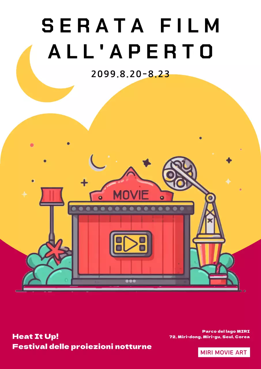 Promuovere le moderne proiezioni notturne in rosso