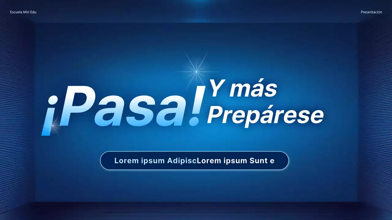 Promocione una conferencia especial con un sencillo fondo degradado en azul marino