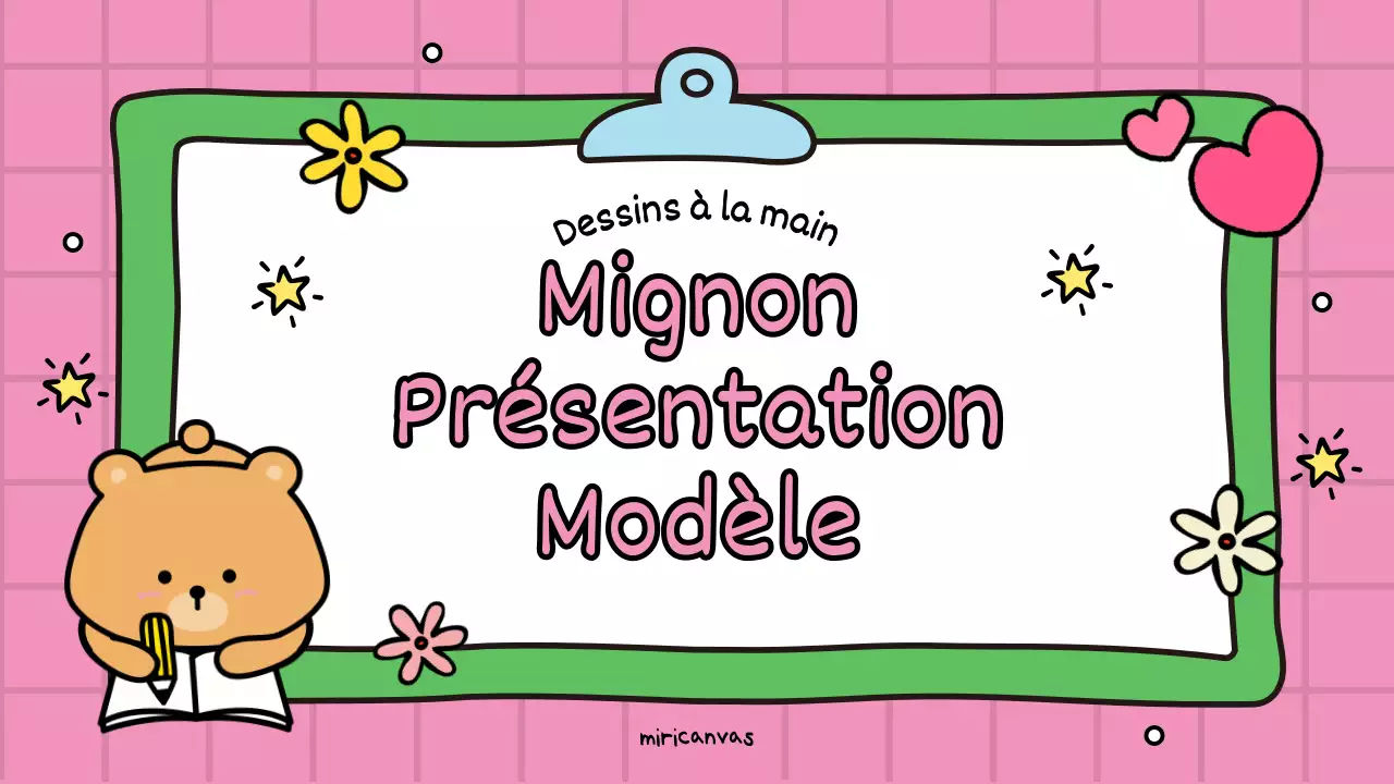 Une jolie promotion éducative rose et verte