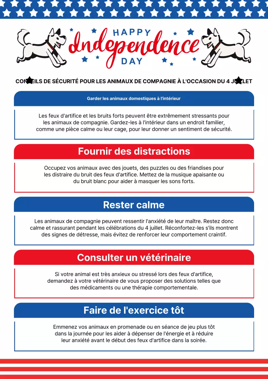 Conseils simples pour les animaux de compagnie en rouge et bleu