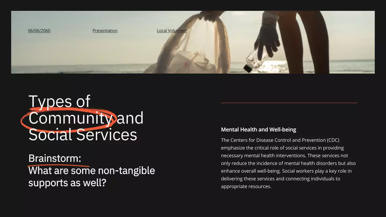 Orange Modern Volunteer Promotion Presentation