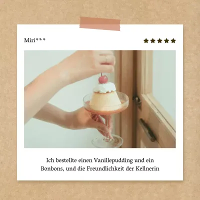 Ein Bericht über ein minimalistisches Sommercafé in Braun und Weiß