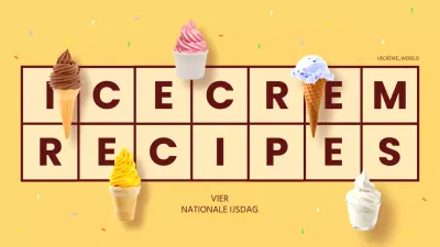 Geel en Bruin Modern Roomijs Recept Uitgelegd