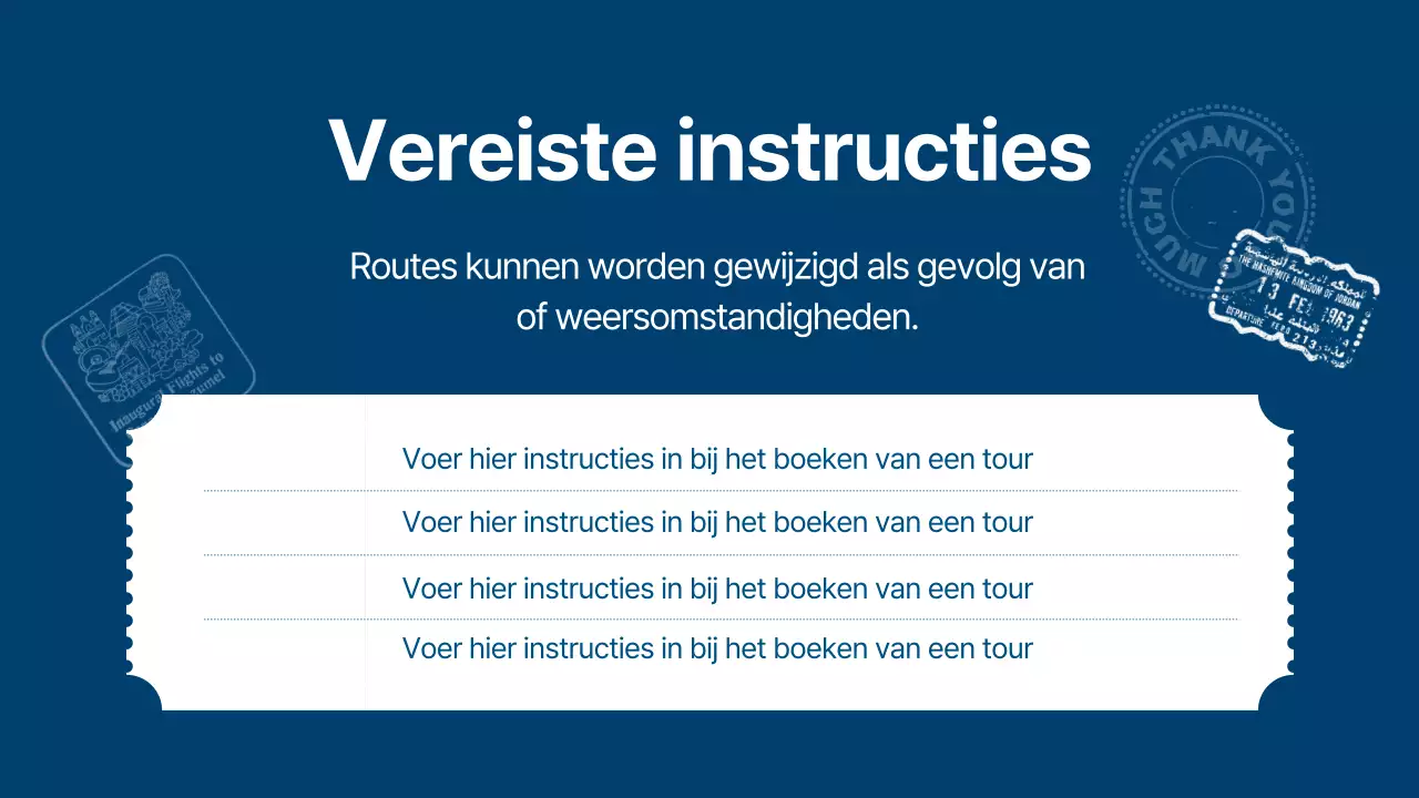 Een moderne stadsgids in lichtblauw en marineblauw