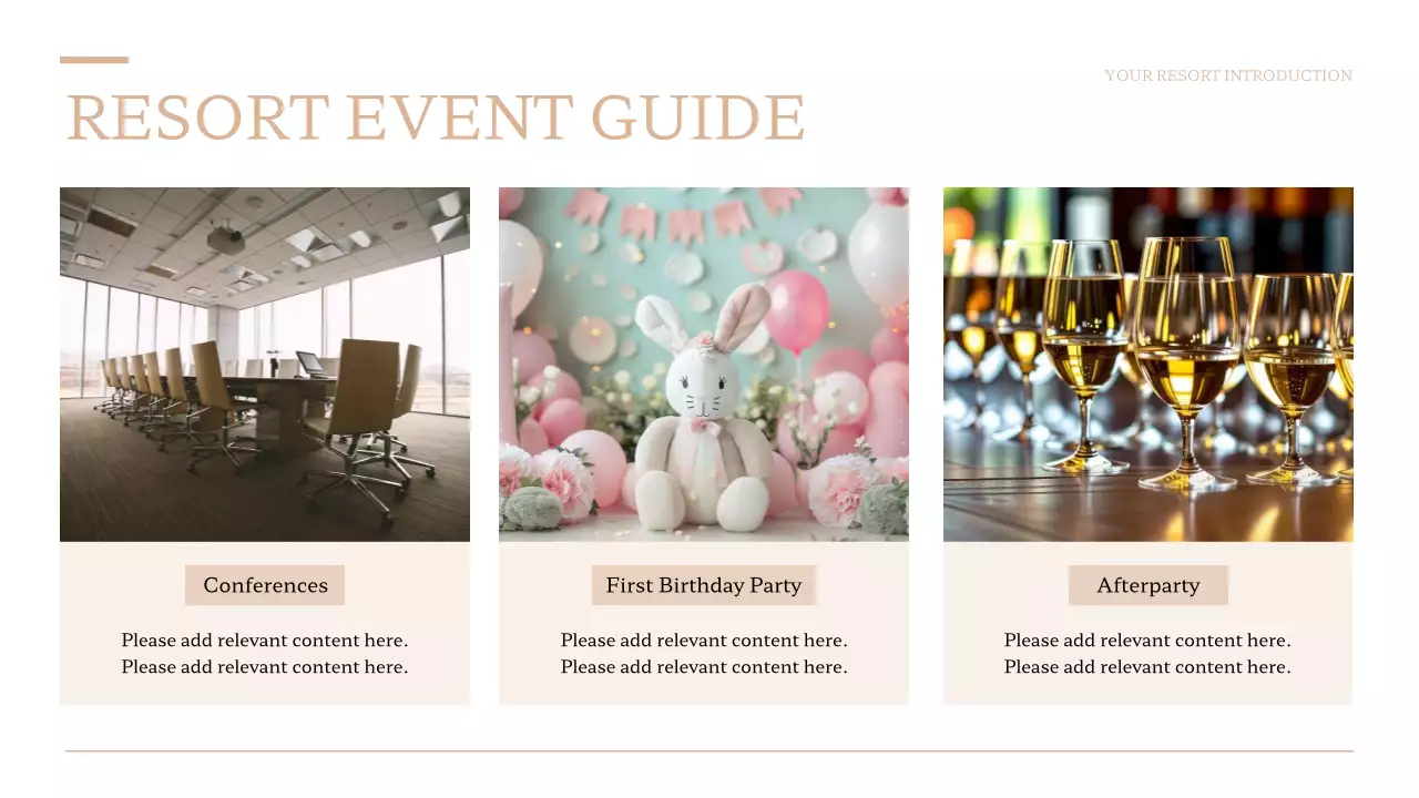 Beige Modern Resort Promotion Presentation