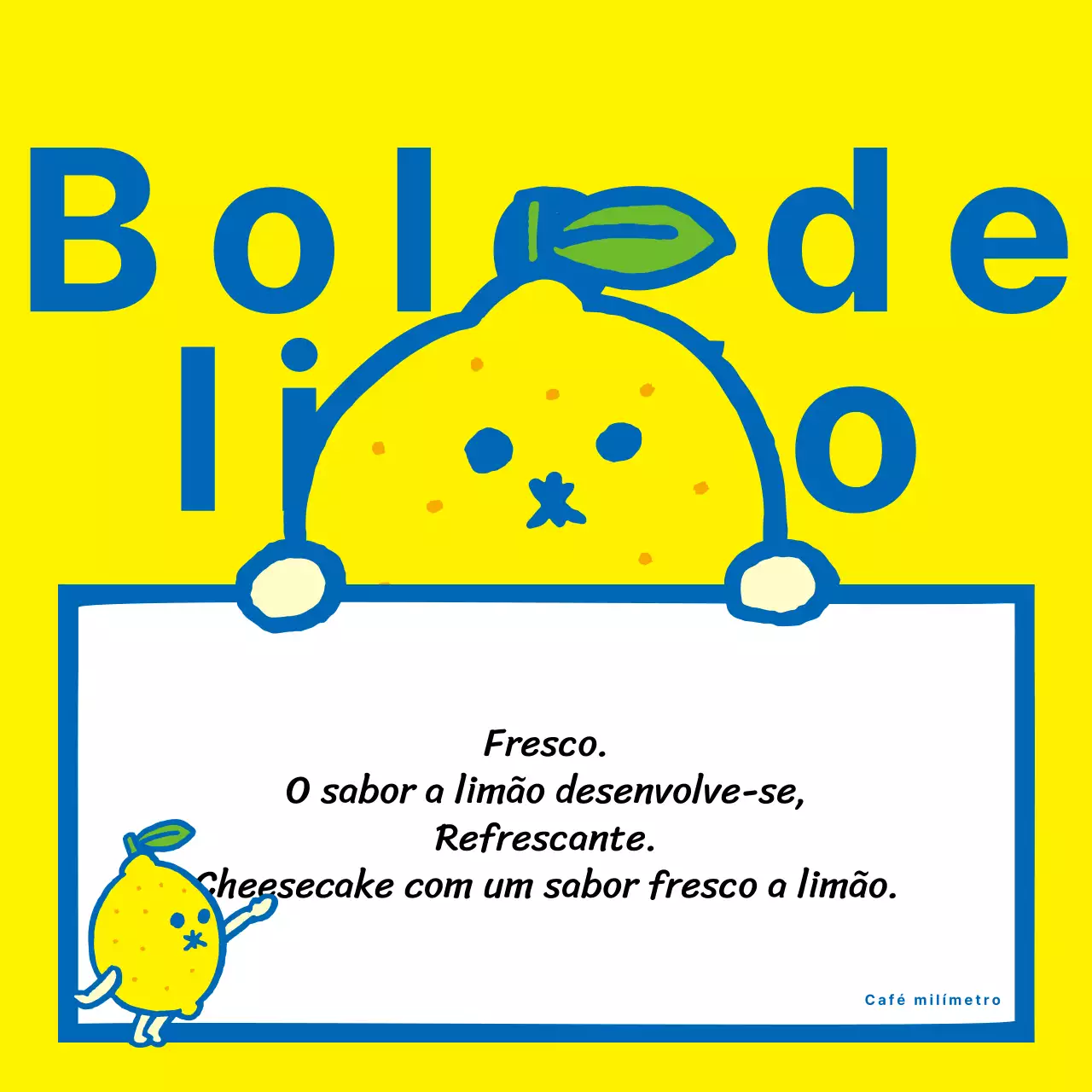 Promova um menu vigoroso em amarelo e azul