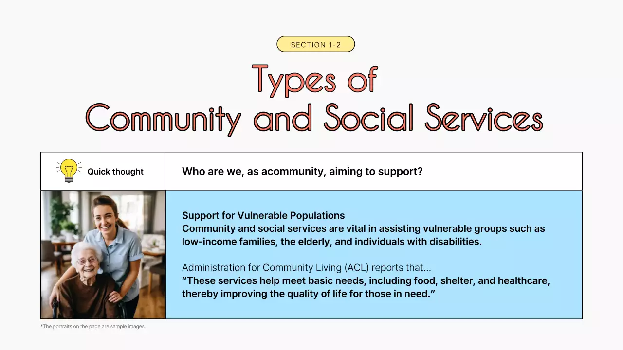 블루 심플 자원봉사자 프로모션 프레젠테이션