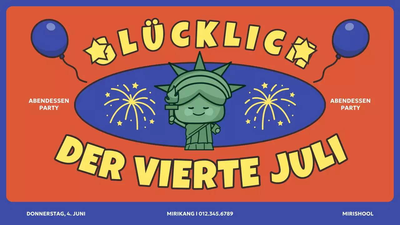 Rote und blaue Ressourcen zum amerikanischen Unabhängigkeitstag