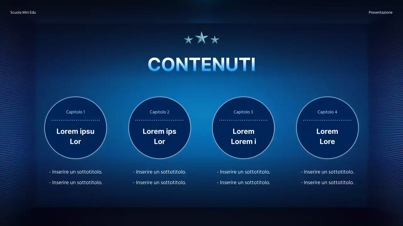 Promuovete una conferenza speciale con un semplice sfondo sfumato in blu navy.