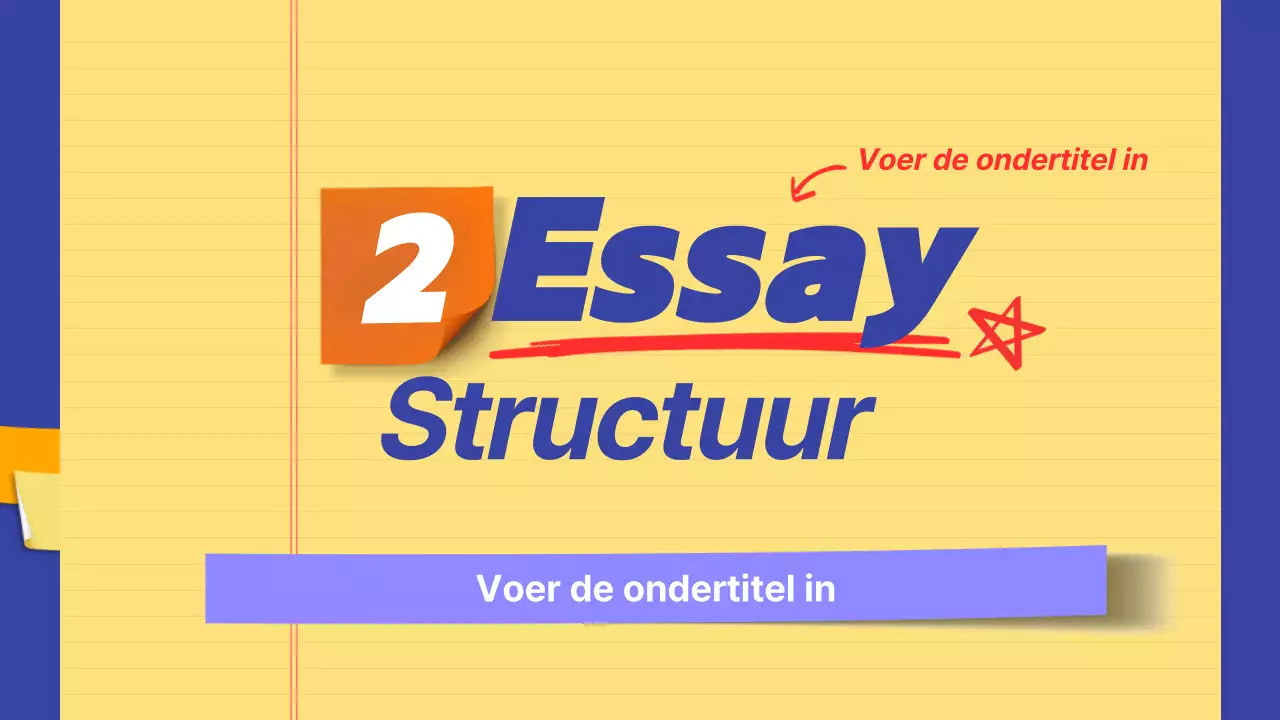 Aankondigingsinformatie gemarkeerd in geel en marineblauw