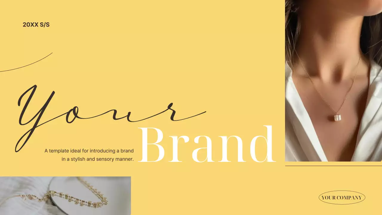 Yellow Elegant Brand Promotion Presentation