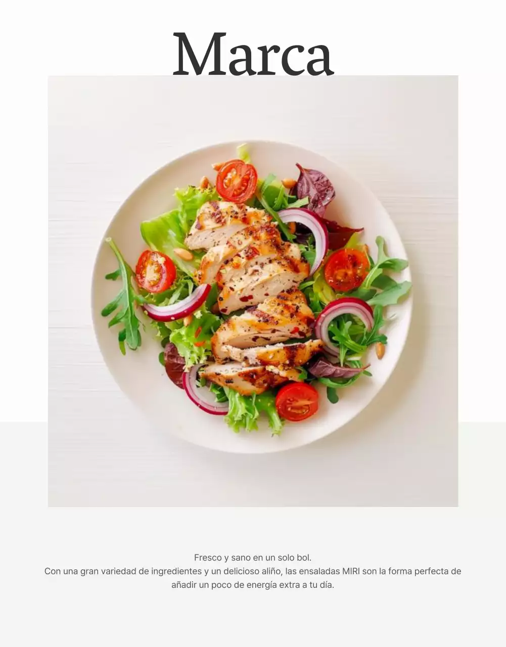 Promueva una sencilla composición fotográfica de ensalada en blanco y chartreuse