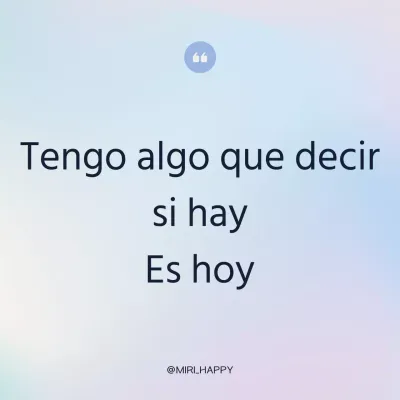 Un sencillo post de sentimientos en azul claro y morado