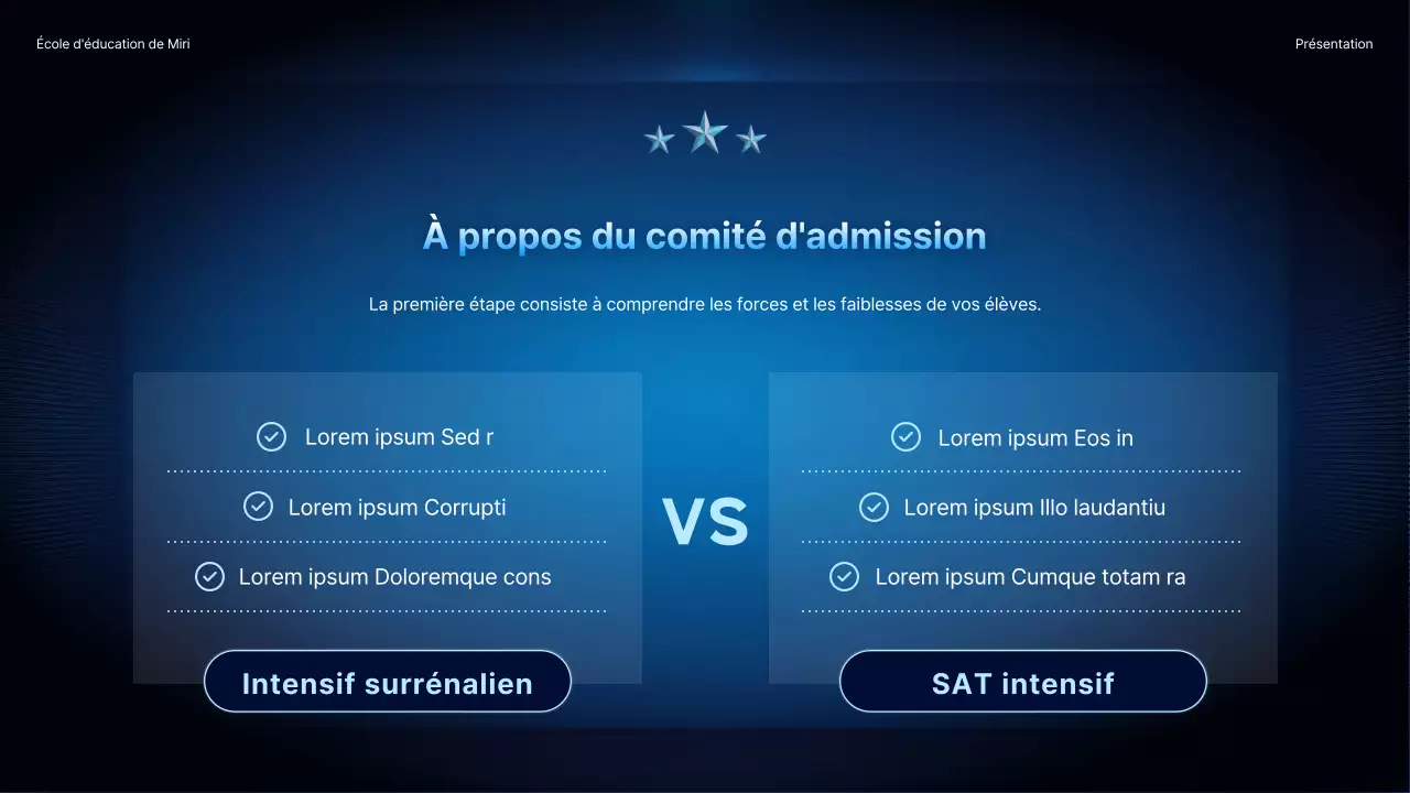 Promouvoir une conférence spéciale avec un simple fond dégradé en bleu marine