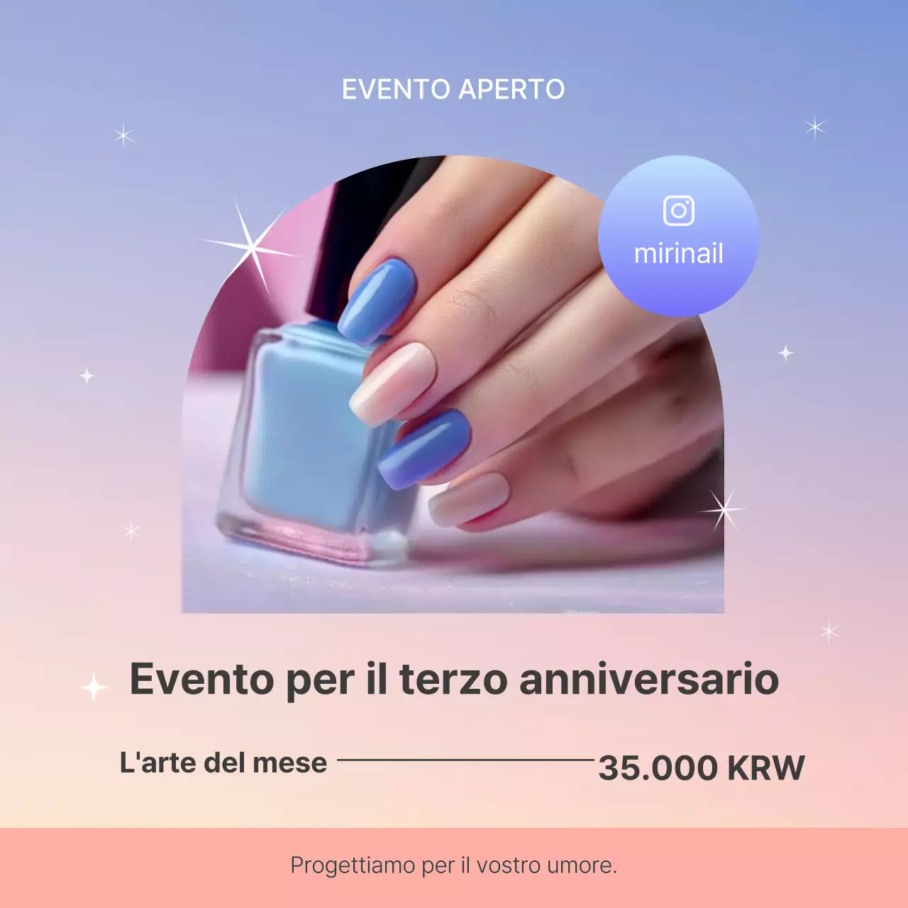 Promuovere il lussuoso evento aperto di nail art di Borah e Pink