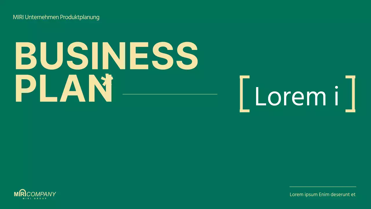 Grün hervorgehobene Produktplanungsberichte