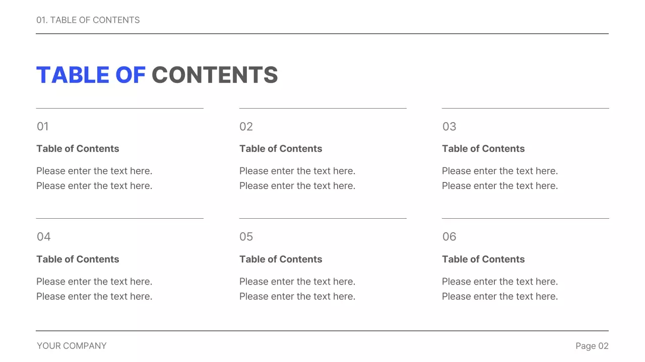 Blue Minimal Business Plan Report Presentation