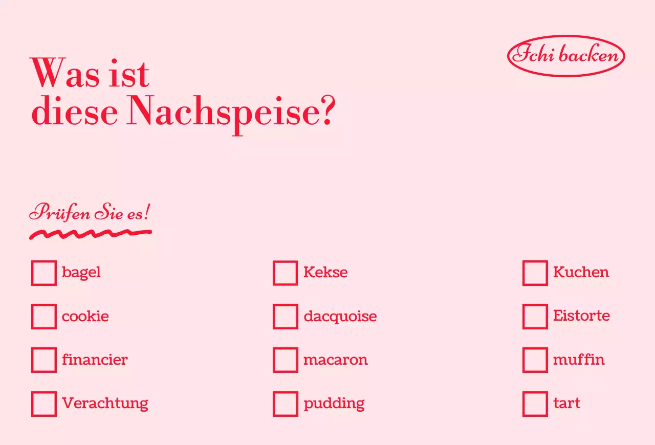 Ein Leitfaden zur Aufbewahrung von Desserts mit pastellfarbenem Hintergrund