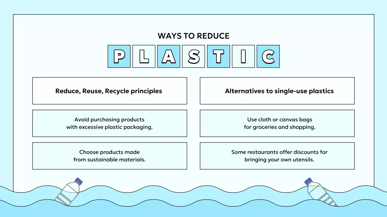 블루 모던 플라스틱 가이드 프레젠테이션