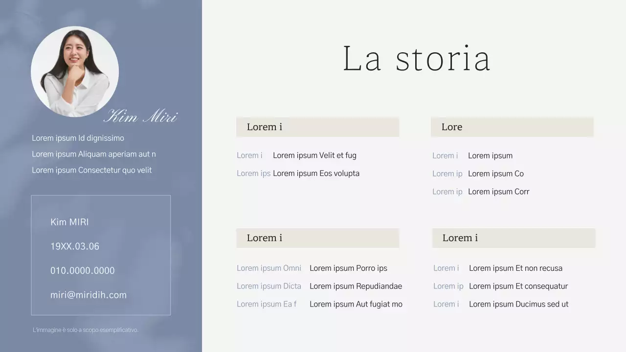 Portafoglio professionale per marketer semplice blu navy