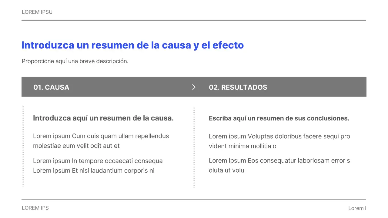 Informe corporativo sencillo imprimible en gris y azul