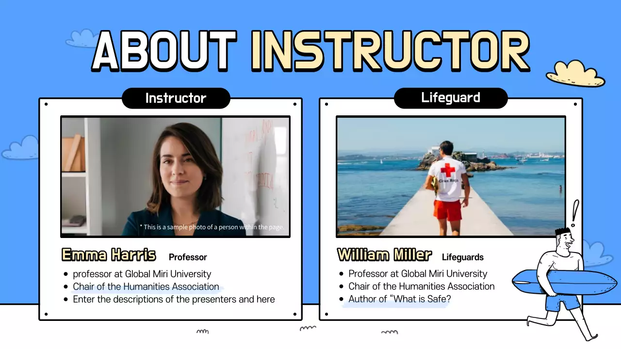 Blue Simple Beach Guide Presentation